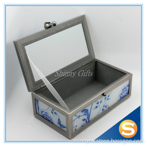 Shinny Gifts New Design Wedding Gift Box with Mirror Royal Gift Box Jewelry Box